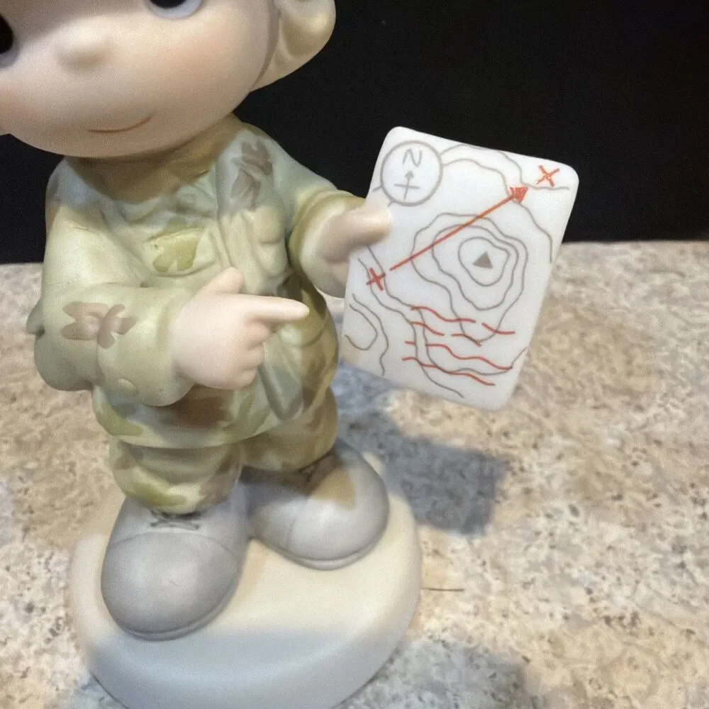 Precious Moments Enesco I'm Proud To Be An American 729876 Army girl- rare
